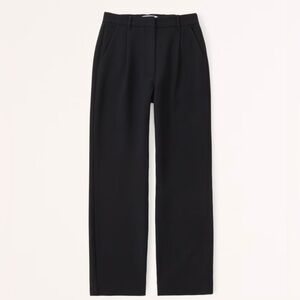 NWOT Abercrombie Tailored Straight Pant - Black